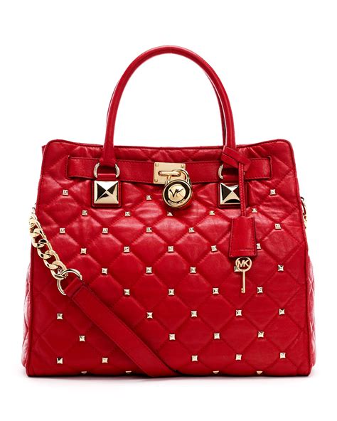 red michael kors purse|Michael Kors red tote bag.